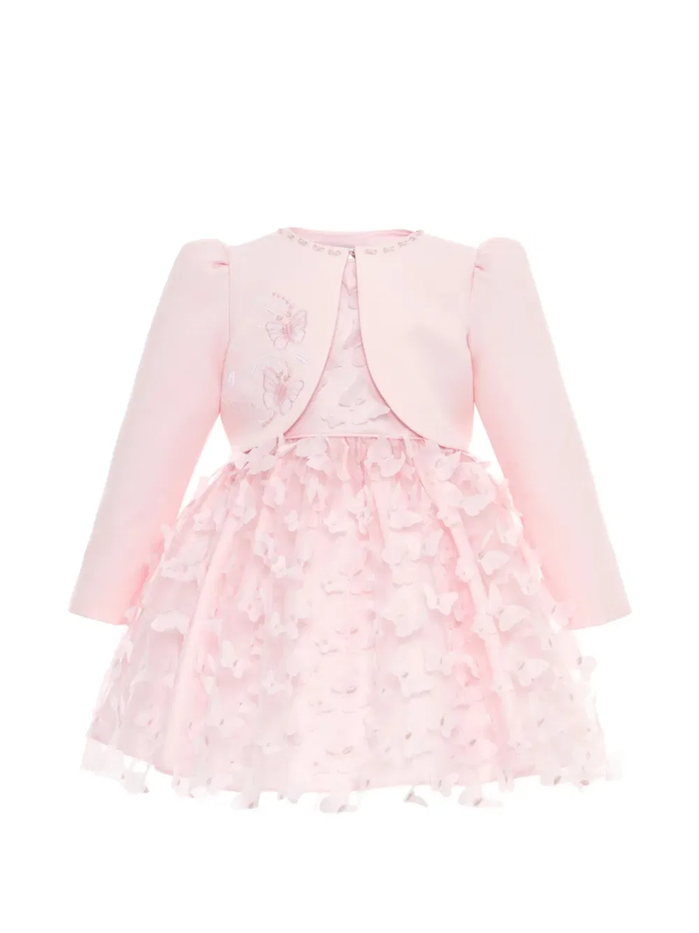 Платье, украшенное бабочками Dress & Fleur, розовый