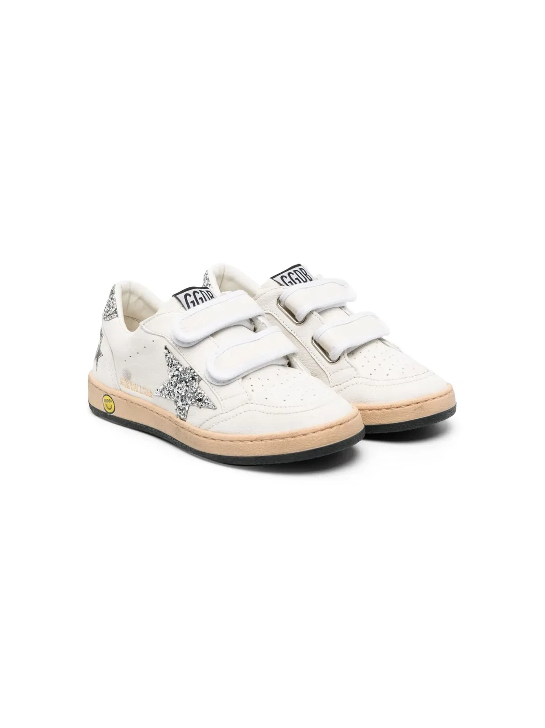 Кроссовки с липучками Ball Star Golden Goose, белый