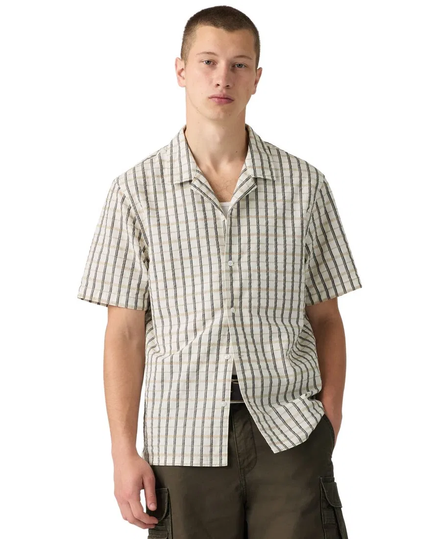 Мужская рубашка с коротким рукавом, классический крой, Sunset Camp Levi's, Emily Plaid