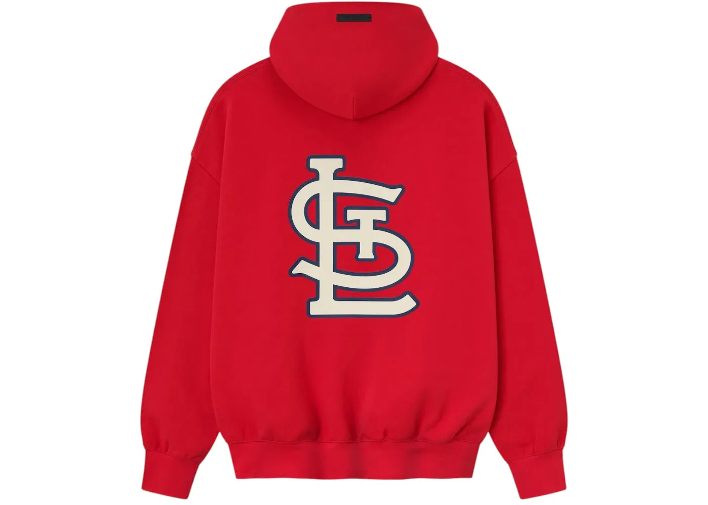 Мужской худи с принтом Essentials Cardinals Fear of God, Red — фото 2