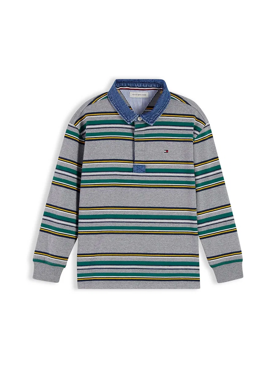 Топ TOMMY HILFIGER серого цвета с пятнистым рисунком