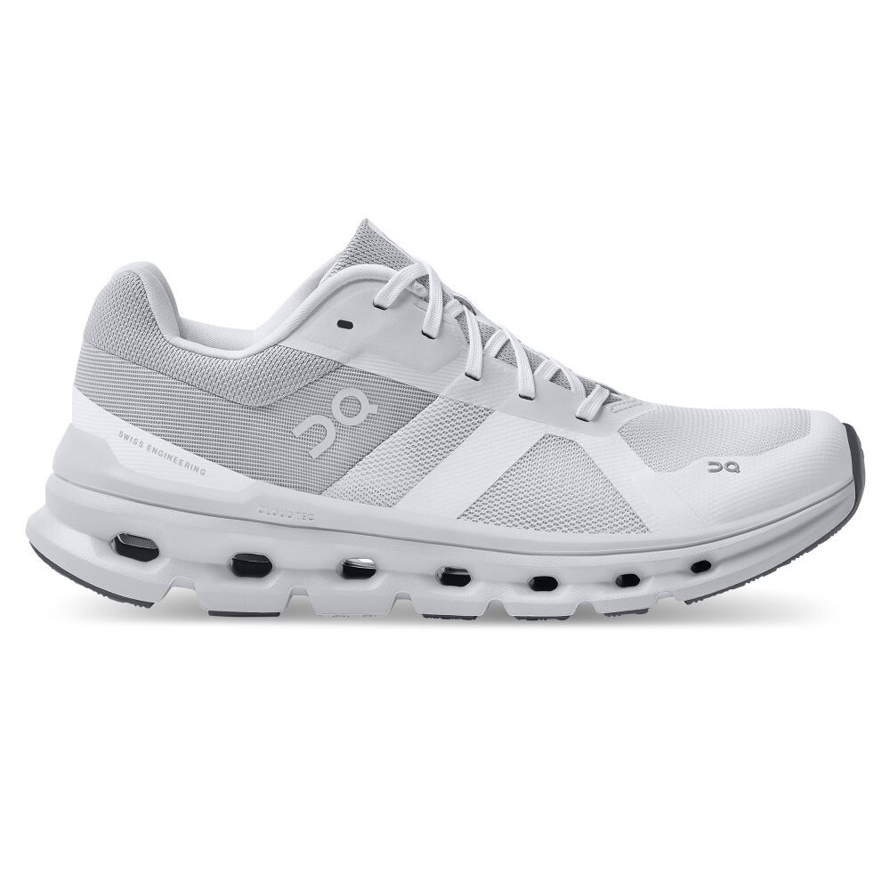 

Кроссовки On Cloudrunner Wide Women`s, белый/серый