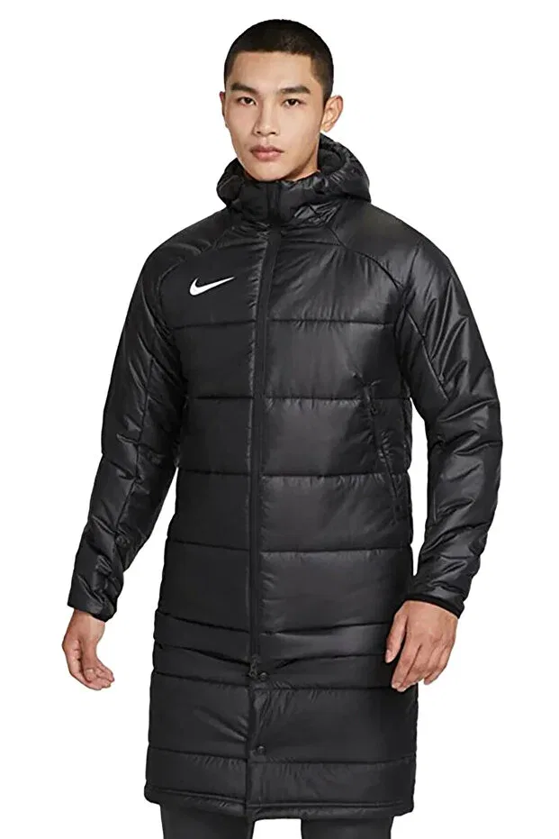 Мужское зимнее пальто с капюшоном Nike, Black