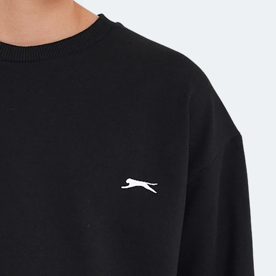 Свитшот с круглым вырезом и длинным рукавом Slazenger Luppa, Темно-серый — фото 4