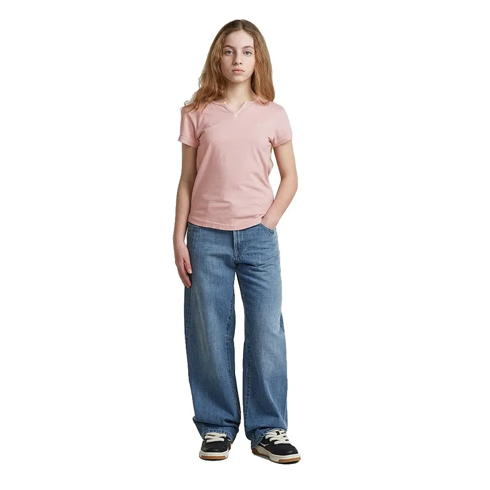 Детская футболка с v-образным вырезом G-Star D29719-01, Pink — фото 4