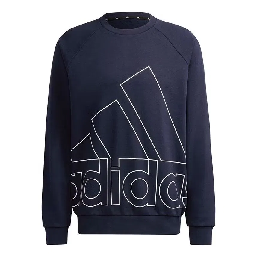 Свитшот с принтом логотипа Big Lo Adidas, синий