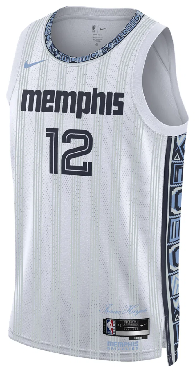 Мужская баскетбольная джерси Grizzlies City Edition Nike, цвет White/Multi