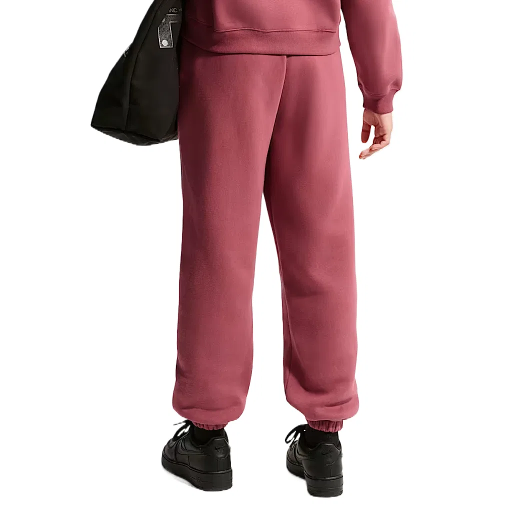 Детские трикотажные спортивные штаны с умеренной растяжимостью Nike, Pink Mist/White — фото 3