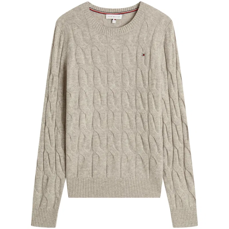Женский свитер с круглым вырезом Tommy Hilfiger, Camel HH0