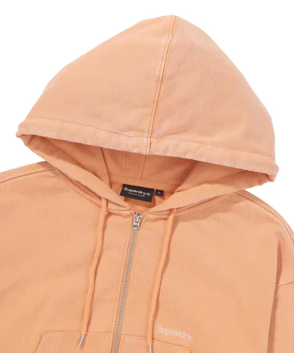 Худи с капюшоном оверсайз, винтаж, Superdry, оранжевый — фото 3