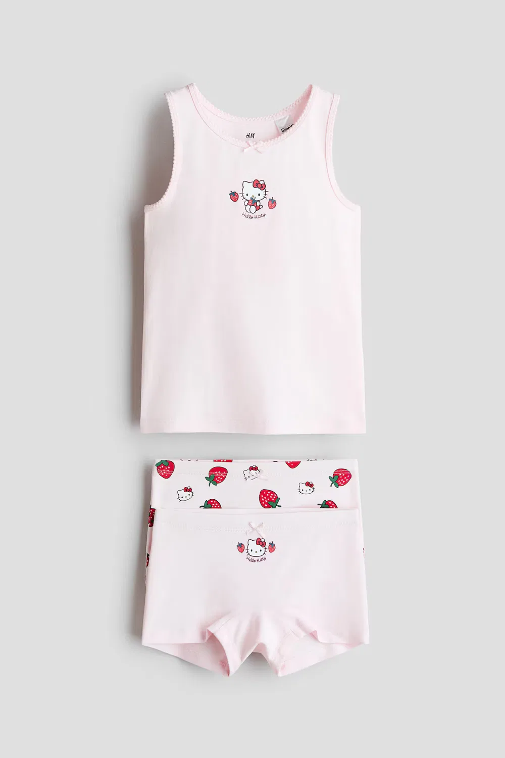 Хлопковый комплект из 3 предметов H&M, Hellrosa/Hello Kitty