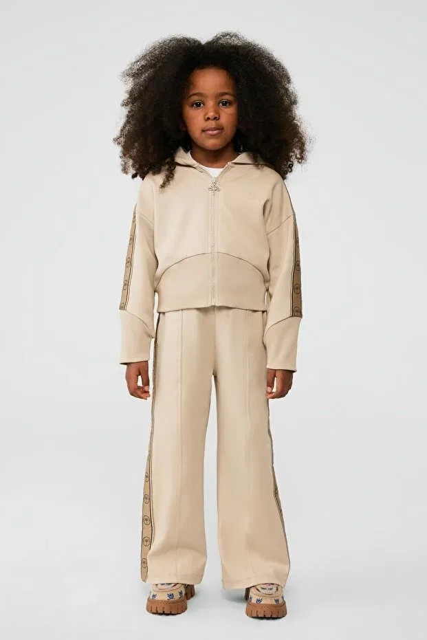 Детское худи для девочек с длинным рукавом Tyess, Beige
