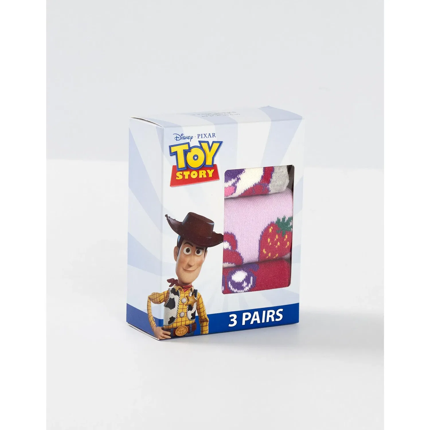 Носки детские 3 пары Disney Toy Story Lotso, розовый — фото 3