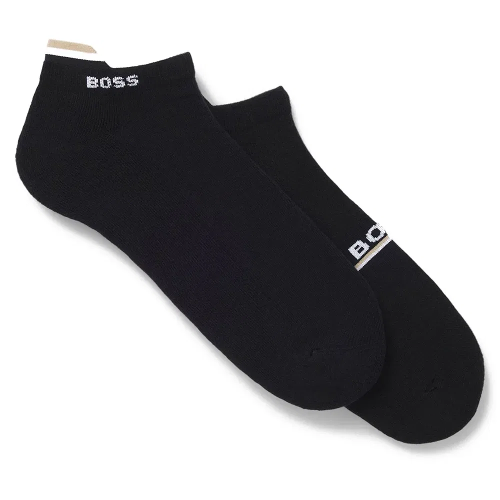 Носки BOSS Iconic Loop 2 пары, черный