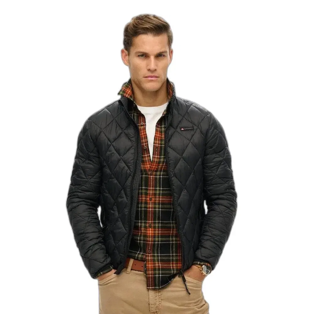 Женская стеганая куртка Diamond Quilt Fuji Lite Superdry, Черный — фото 2