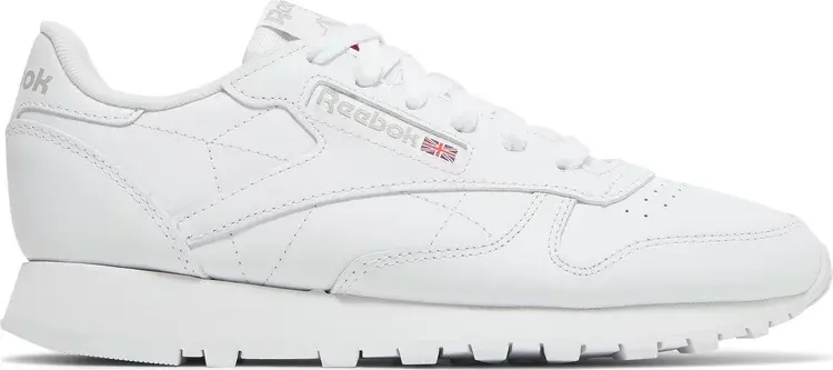 

Кроссовки wmns classic leather 'white pure grey' Reebok, белый