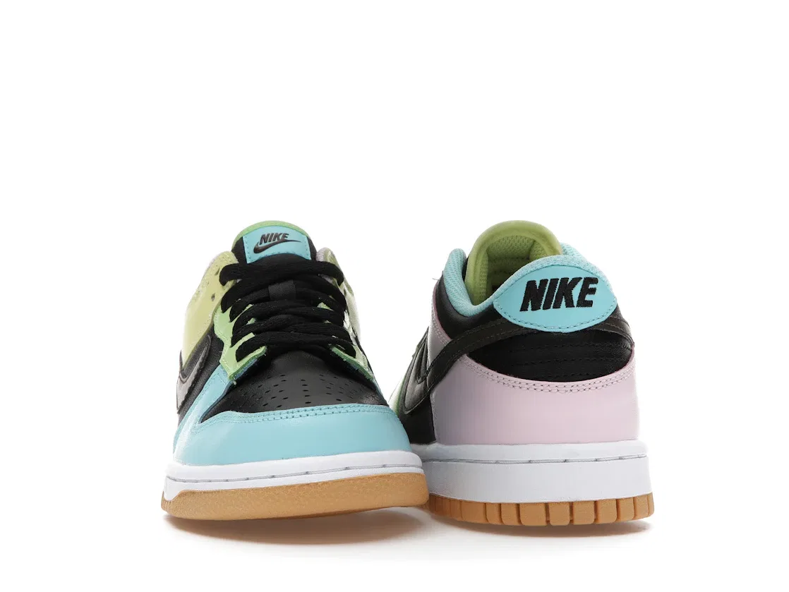 Детские кроссовки Lifestyle с принтом Nike Dunk Low Nike, Black/Dark Chocolate-Copa — фото 2
