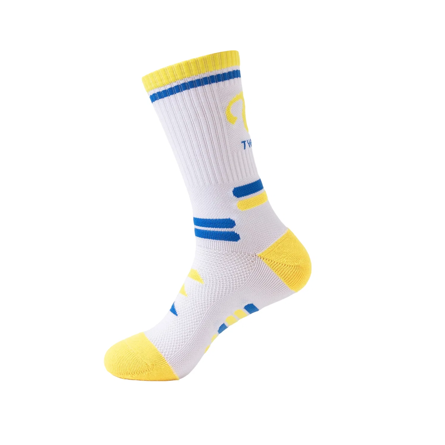 Детские носки для баскетбола с рифленым манжетом, Trend Party Series, MIIOW, Ribbed Cuff Yellow