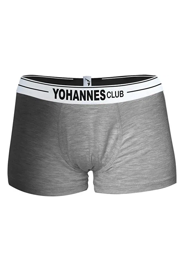 Детские боксеры для мальчиков хлопковые Yohannes Club, Brown Melange Blue Melange Gray Melange — фото 3