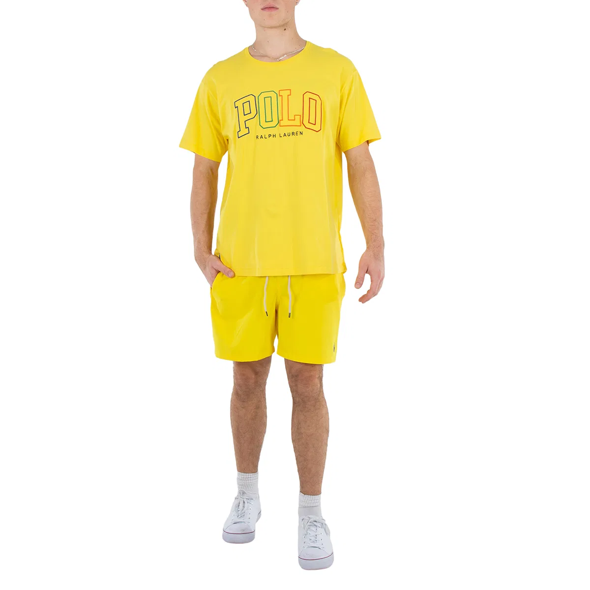 Футболка хлопковая Logo Cotton Jersey Polo Ralph Lauren, Yellow — фото 4
