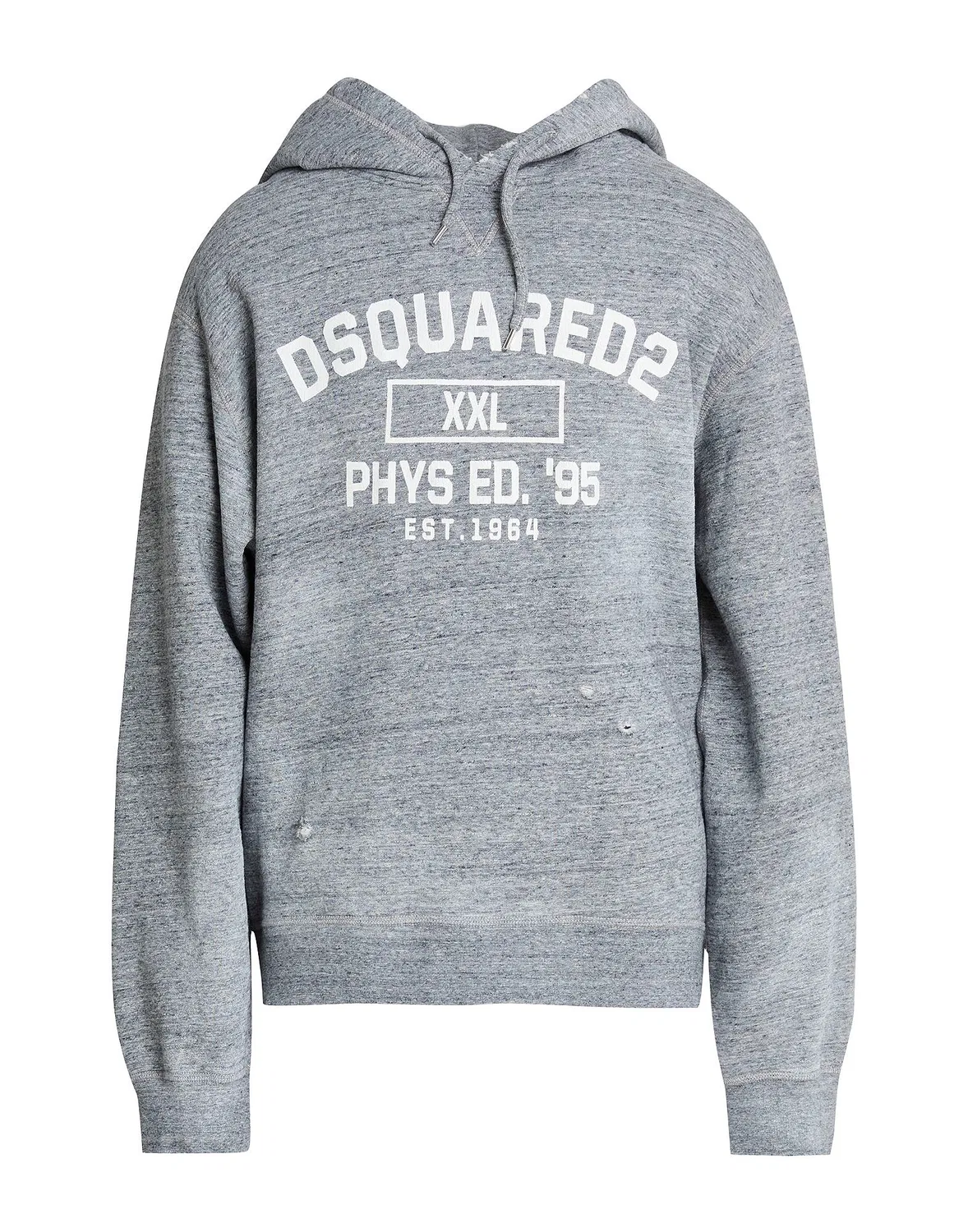 Мужской свитшот на флисе с капюшоном Dsquared2, серый