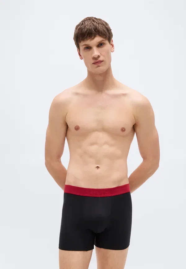 Мужские трусы-боксеры, комплект из 2 штук Levi'S, черный/красный