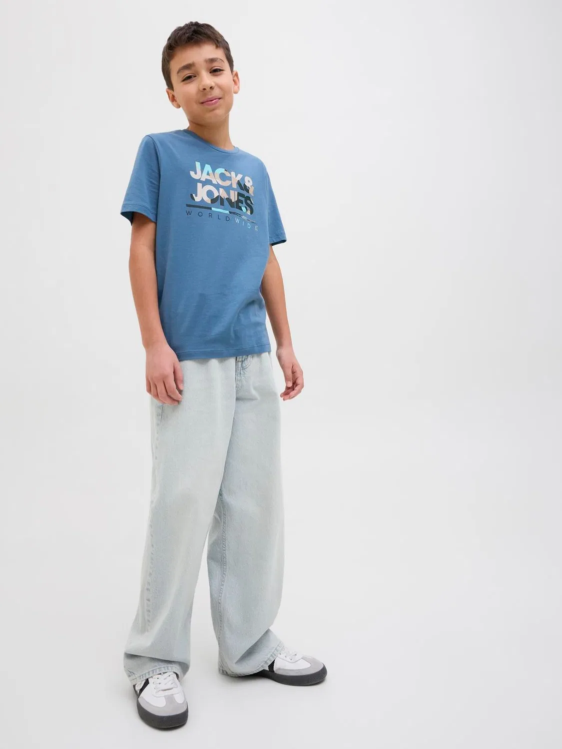 Джинсы свободного кроя Ron JACK & JONES JUNIOR, голубой — фото 3