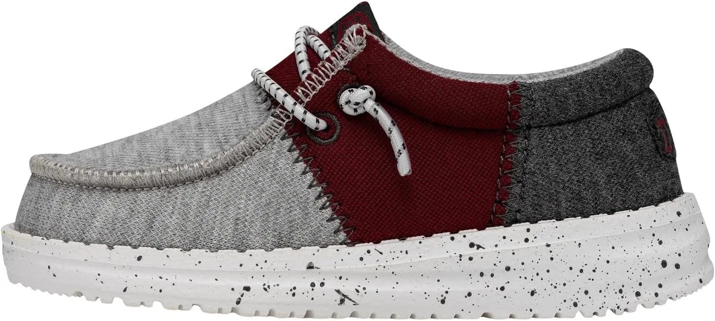 Детские мокасины для мальчиков Wally Tri-Varsity HEYDUDE, Crimson