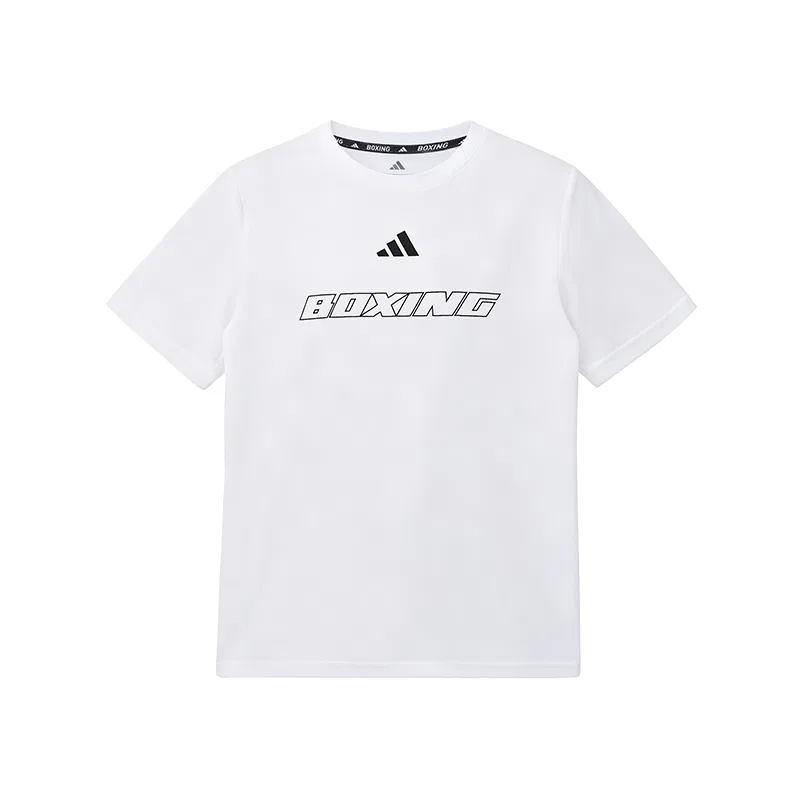 Мужская футболка с круглым вырезом White Adidas, White