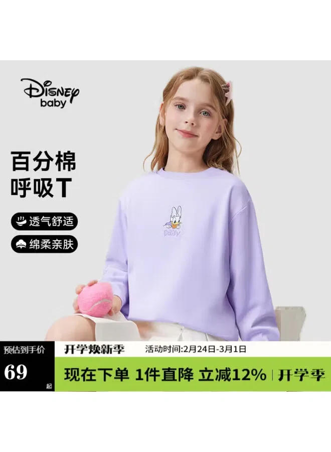 Футболка с длинным рукавом с принтом Disney Baby, фиолетовый