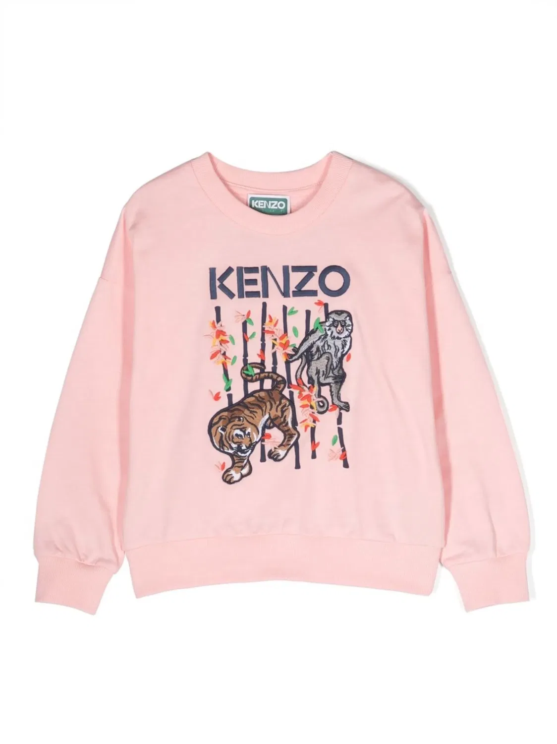 Свитшот из хлопка 'Bamboo' Kenzo, розовый