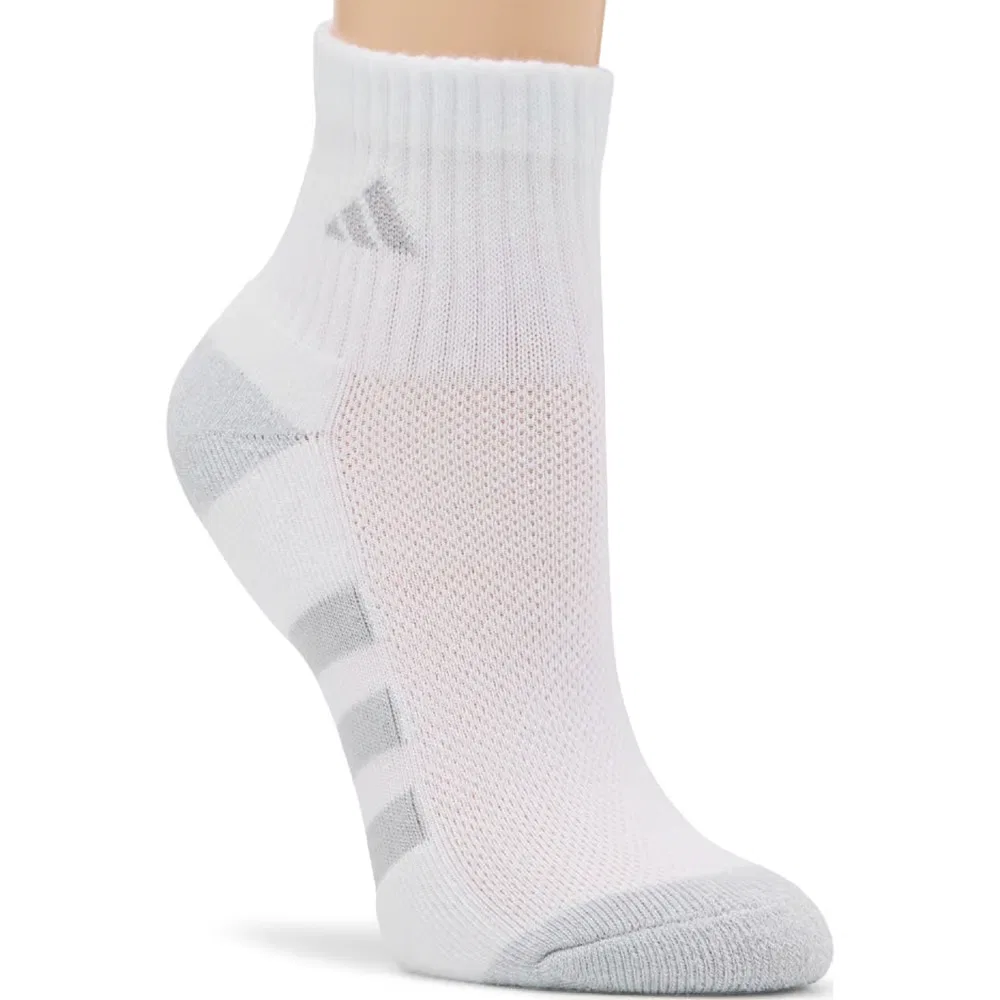 Детский набор из 6 пар средних мягких носков для подростков Adidas, White Assorted — фото 3