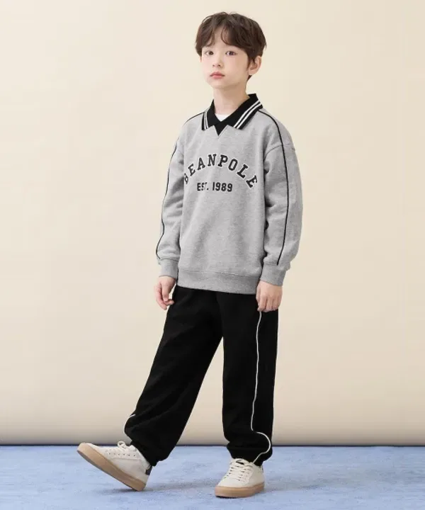 Сет свитшот и брюки с кантом, Beanpole Kids, серый