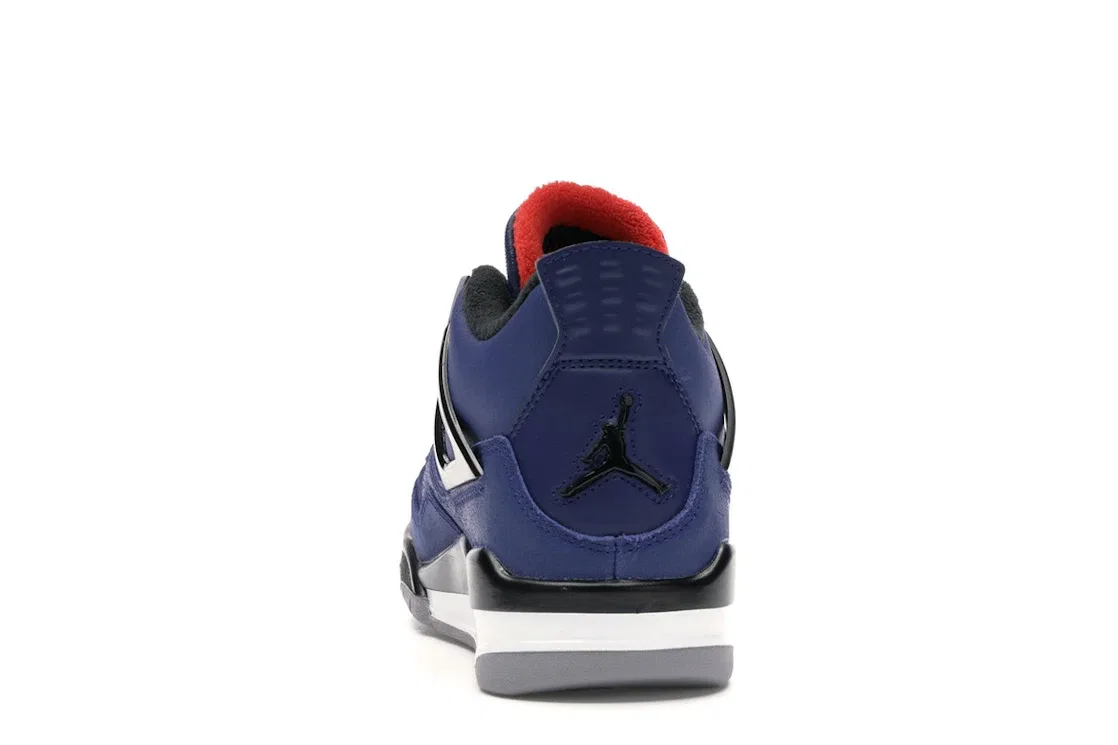 Детские кроссовки Lifestyle с длинным рукавом Jordan 4 Retro Jordan, Loyal Blue/White-Habanero Red-Black — фото 4