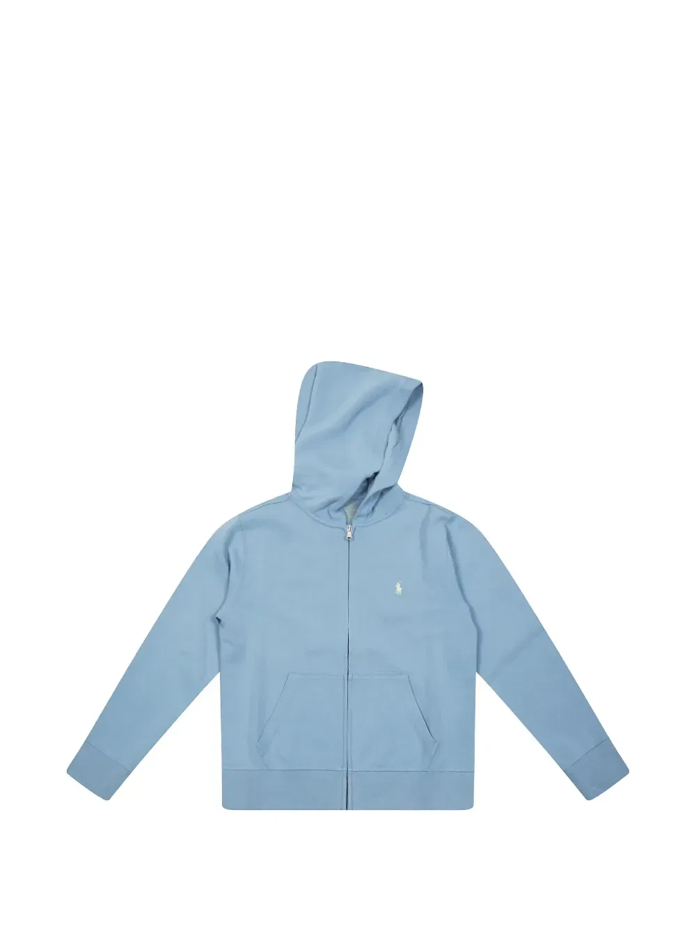 Толстовка на молнии с вышитым логотипом Polo Ralph Lauren Kids, синий