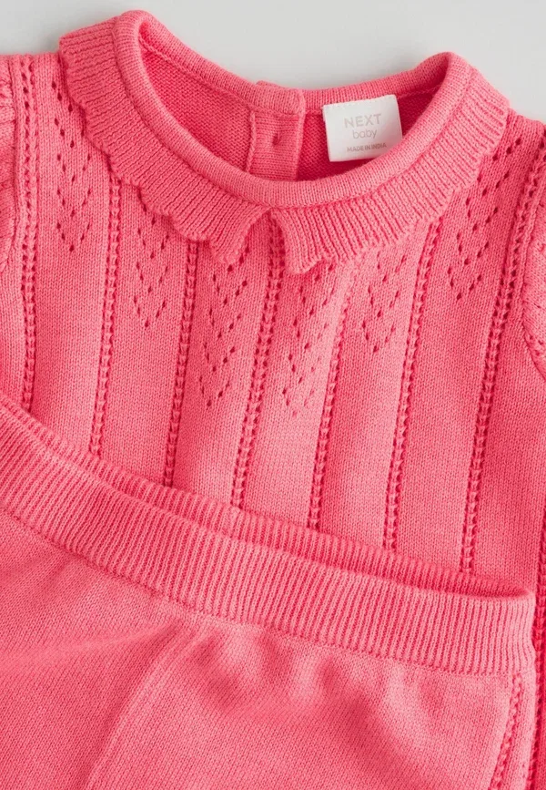 Комплект из топа и шорт, хлопок, Set, Next, Pink, розовый — фото 4