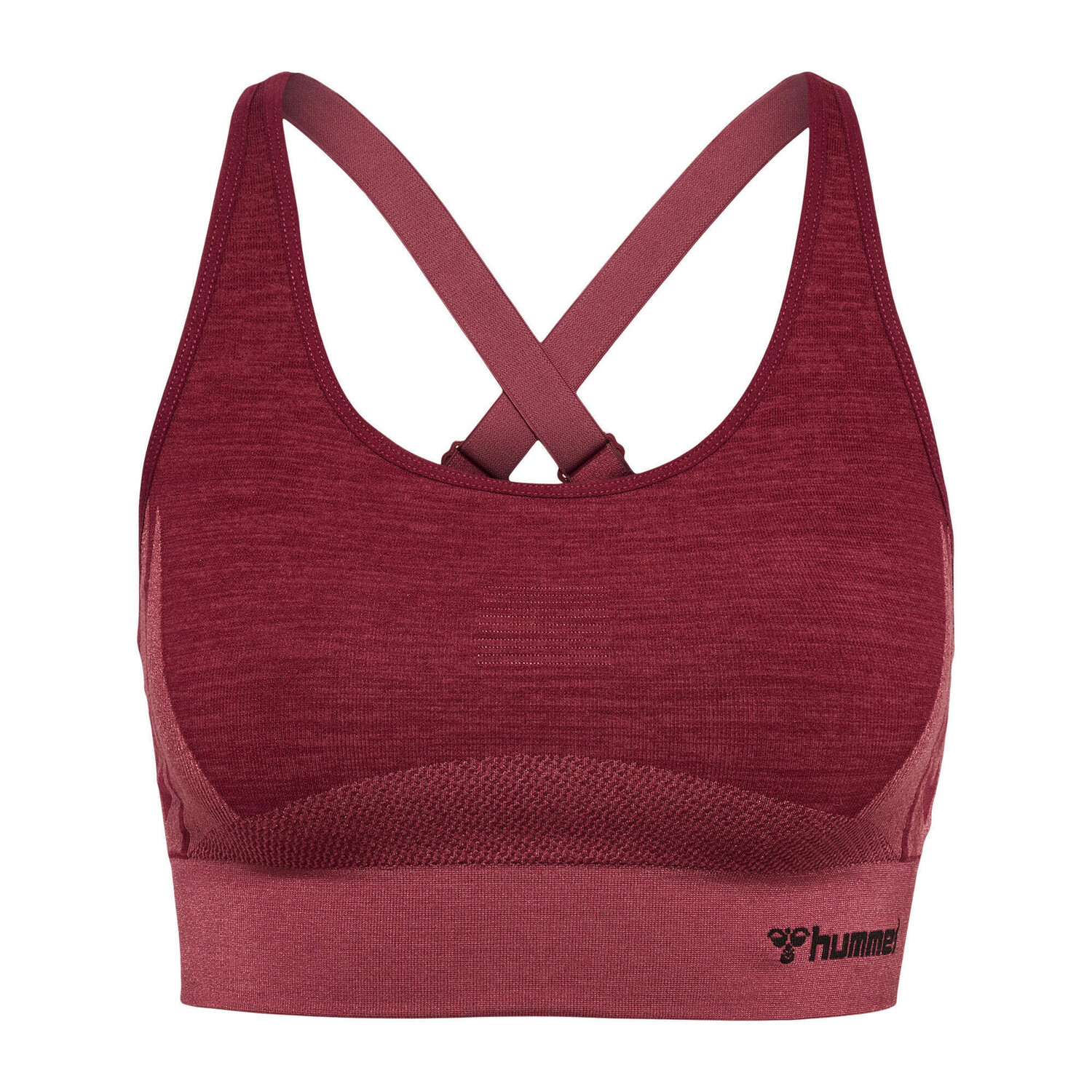 

Hmlclea Бесшовные спортивные топы Спортивные топы женские HUMMEL, Бордо