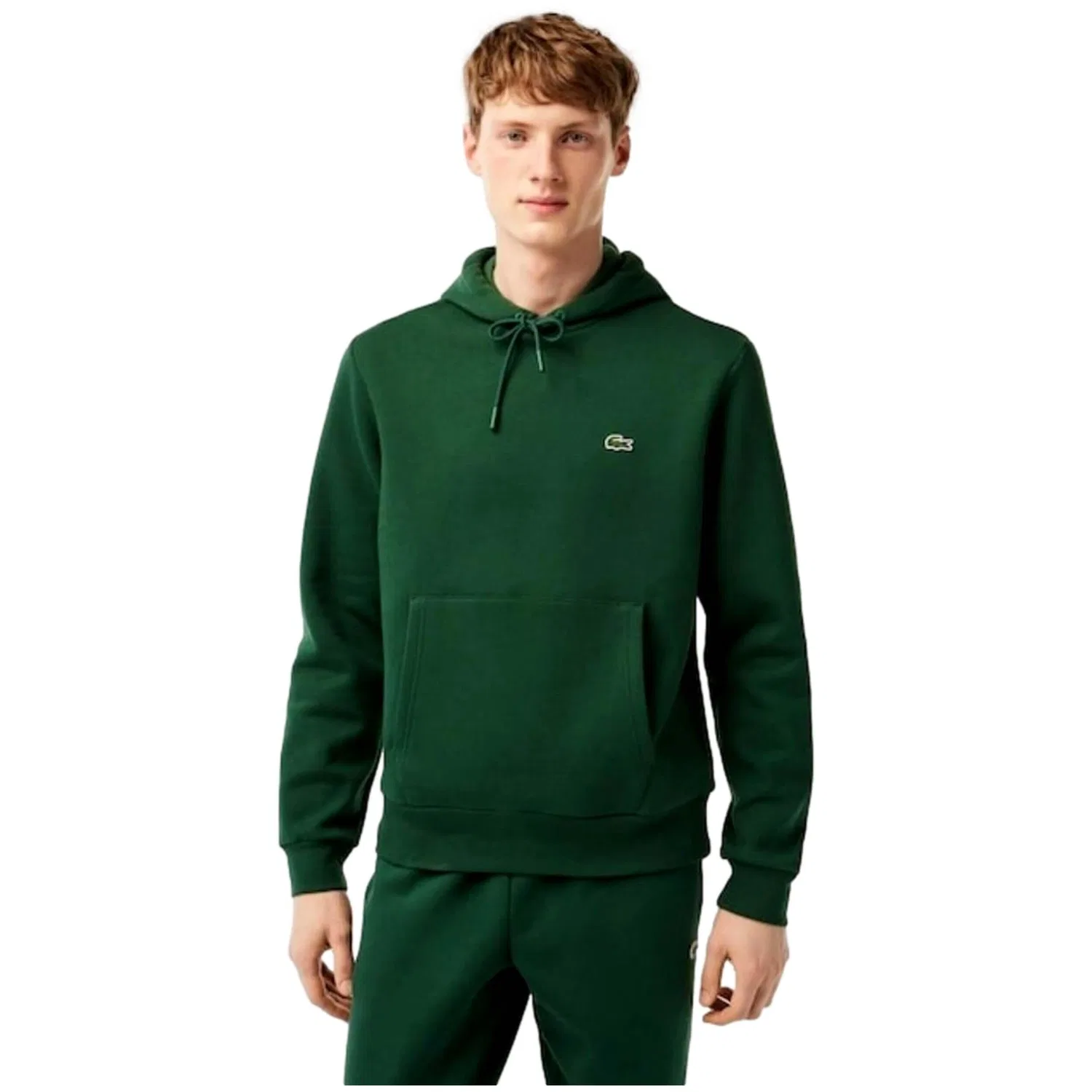Мужское худи с капюшоном Lacoste, Цвет: Grun — фото 2
