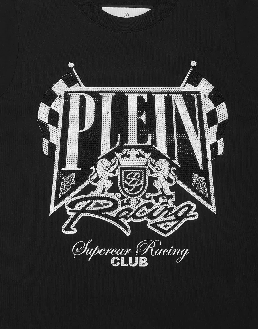 Футболка Philipp Plein 'Racing' черного цвета — фото 3