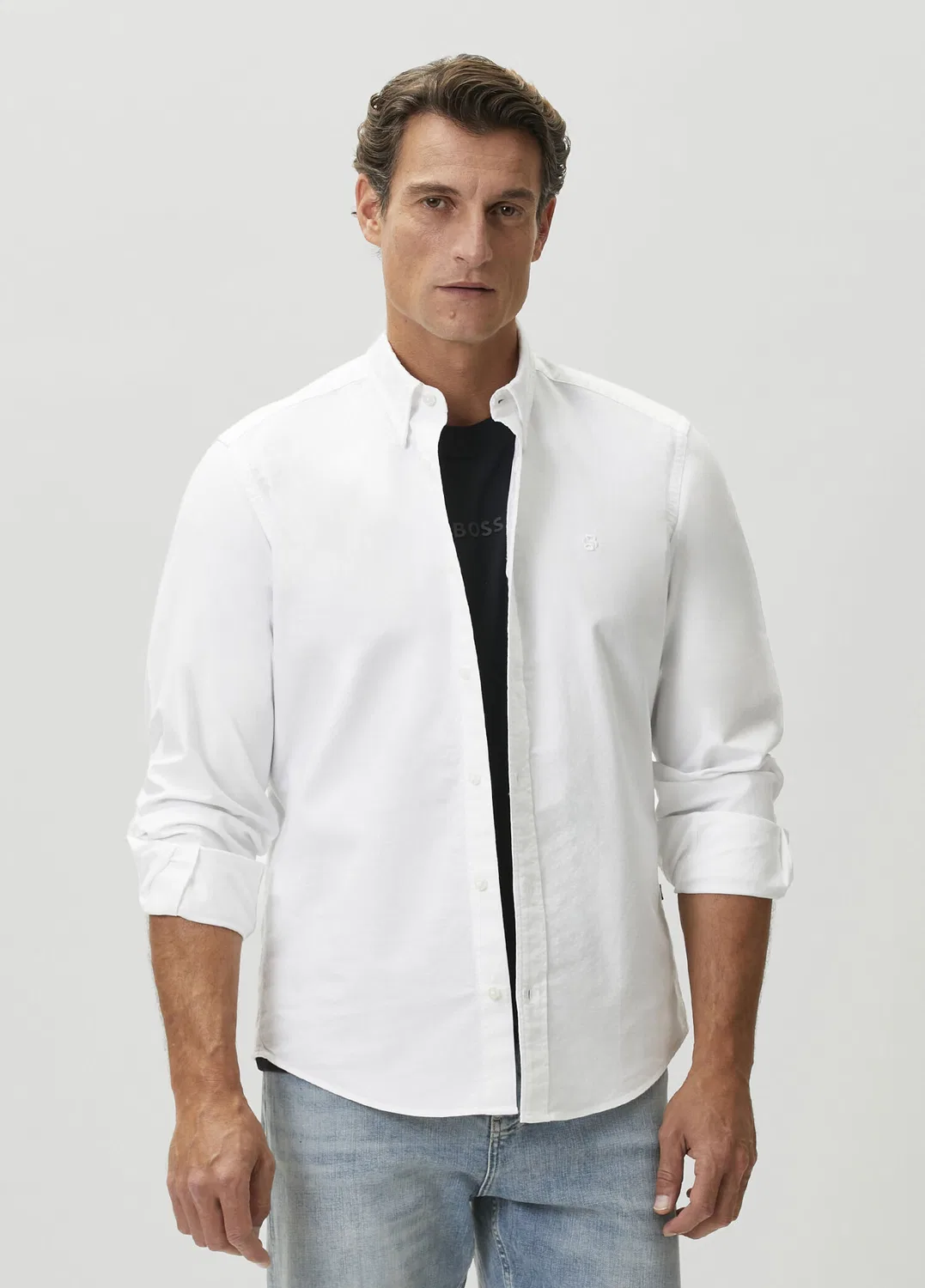 Рубашка Boss Regular Fit, белый