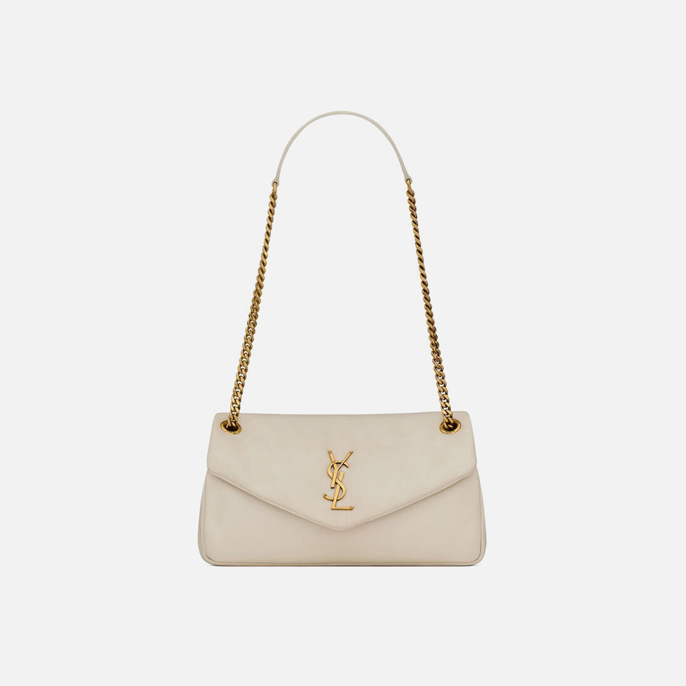 

Сумка Saint Laurent YSL Calypso Puff Bag, цвет Crema Soft