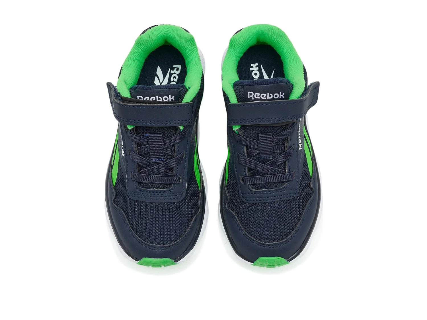 Кроссовки Swiftstrike 1V (для маленьких и больших детей) Reebok Kids, Vector Navy/Solar Lime — фото 3