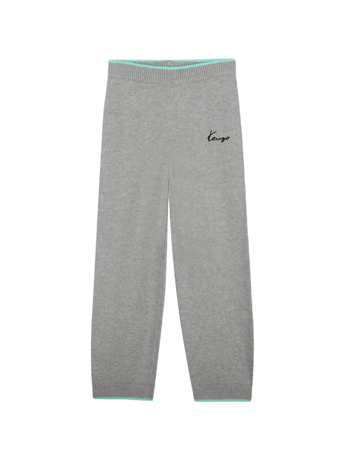Вязаные брюки с логотипом, серые Kenzo, серый