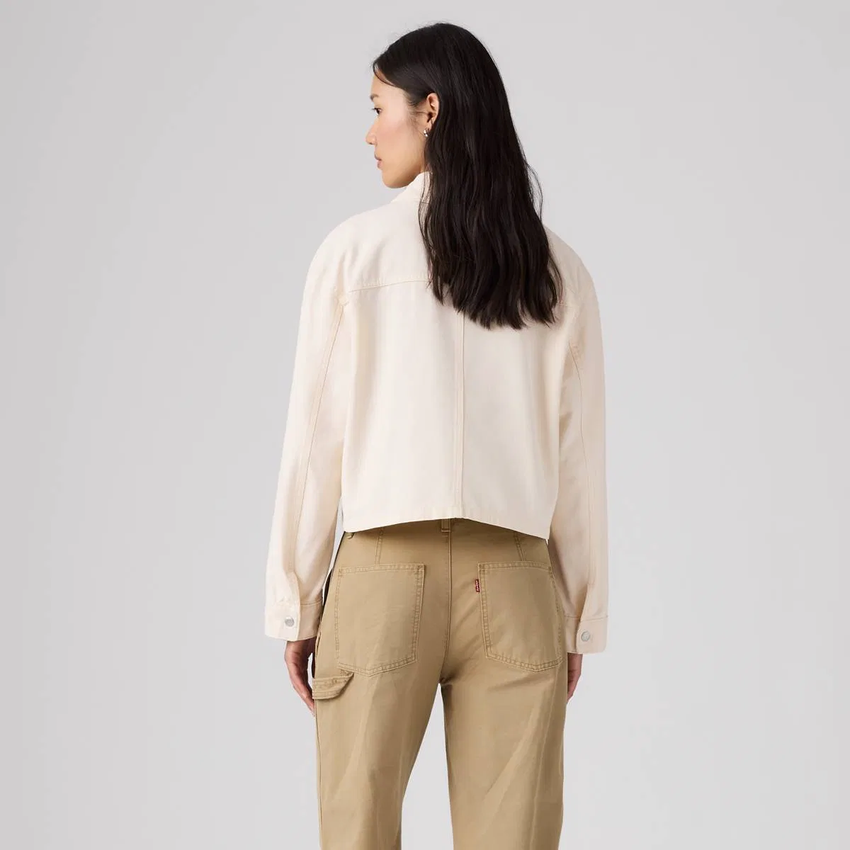 Укороченная рабочая куртка Levi's, Cream - White — фото 4