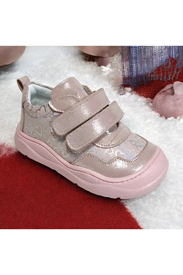 Детские кожаные туфли для девочек Viva Shoes, Powder — фото 3