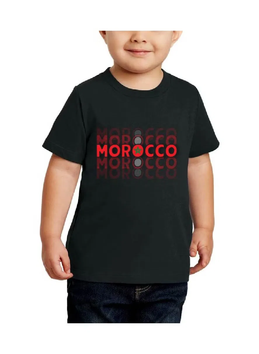 Футболка с принтом Morocco Printshop4Me, черный