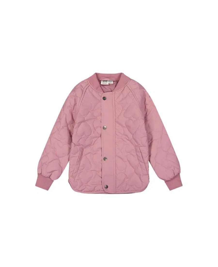 Куртка стеганая с ромбовидным принтом Deux par Deux, Mauve Pink