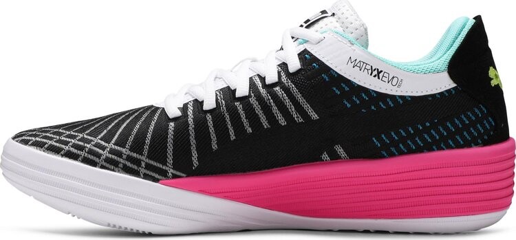 Кроссовки Puma Clyde All-Pro Black Luminous Pink, черный — фото 3