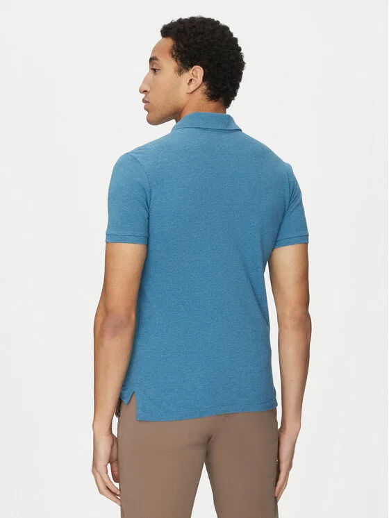 Поло slim fit Polo Ralph Lauren, светло-голубой — фото 3