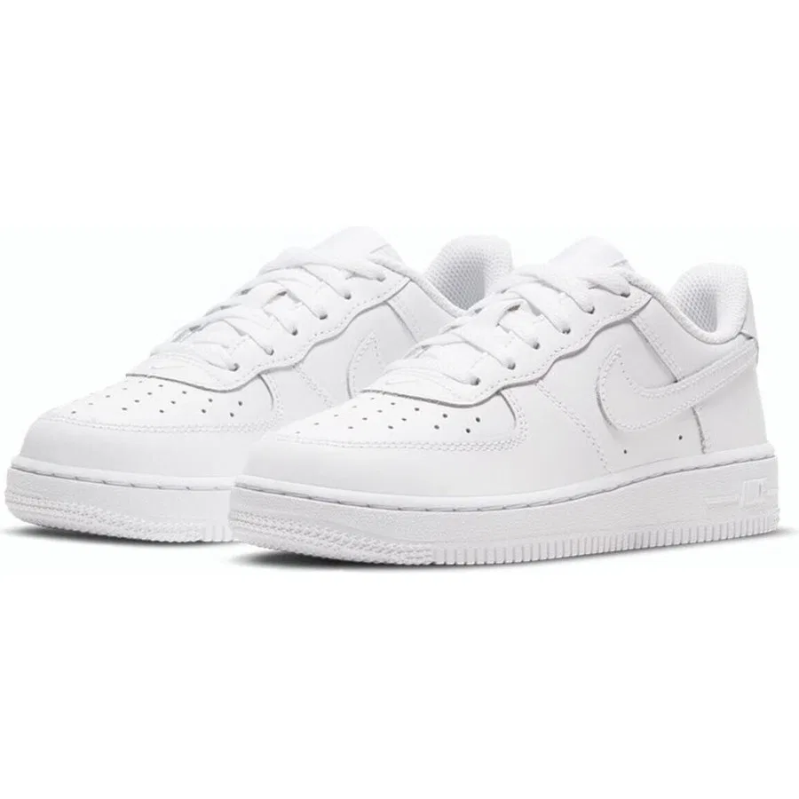 Кроссовки детские с кожаным верхом Force 1 Le Nike, Белый — фото 2
